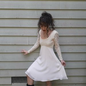 Vintage white lace angel Dress